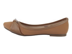 Zapatos Ballerinas Luna Rosa Color Camel para Mujer
