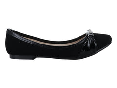 Zapatos Ballerinas Luna Rosa Negros para Mujer