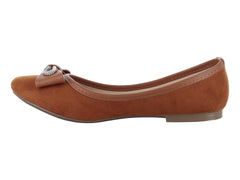 Zapatos Balerinas Luna Rosa Color Armañac para Mujer