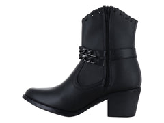 Botines Vaqueros Lady Carolina Negros para Mujer