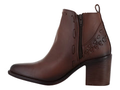 Botines Vaqueros Lady Carolina Color Camel para Mujer