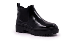 Botines Hispana de Charol Negro para Mujer
