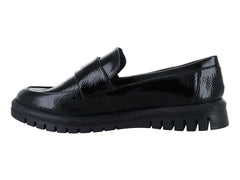 Zapatos Planos Clinton Charol Negro para Mujer