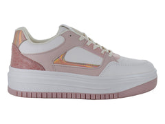 Tenis Clasben Sneakers Color Latte para Mujer