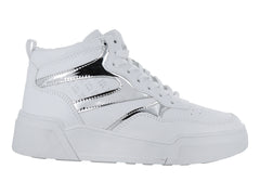 Tenis Clasben Blanco Plata para Mujer