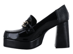 Zapatos de Tacón Luna Rosa Negro para Mujer