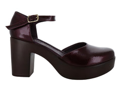 Zapatos de Tacón Luna Rosa Color Merlot para Mujer