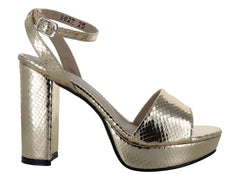 Zapatillas de Fiesta Luna Rosa Oro Inglés para Mujer