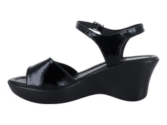 Sandalias Luna Rosa de Plataforma Negro para Mujer