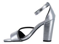 Zapatillas Casuales Clasben Plata para Mujer