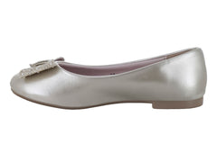 Zapatos Planos Tropicana Metalizados Mercurio para Niña