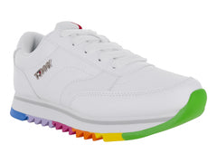 Tenis Tommy Hilfiger Jody Jogger 2.0 Blanco Arcoíris para Niña