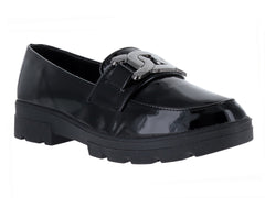 Zapatos Mocasines Maxim Charol Negro para Mujer