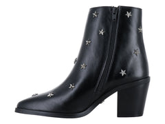 Botines Salamandra Negro con Estrellas para Mujer