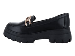 Mocasines MELI&ANA Negros con Plataforma para Mujer