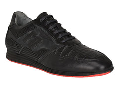 Zapatos Cuadra de Piel Caimán y Ternera Para Hombre