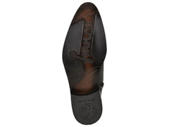 Botas Cuadra de Piel de Venado Negro para Hombre