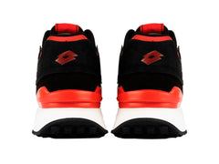 Tenis Lotto Sorrento Negro con Rojo para Hombre