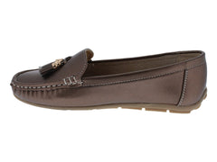 Comfort Fit Mocasines Bronce para Mujer
