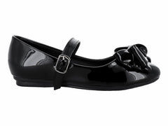 Zapatos Planos Genesis Charol Negro para Niña