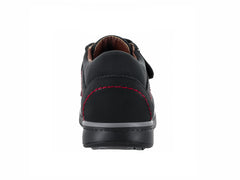 Zapatos Germany Nobuck Negro Rojo para Niño