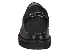 Zapato Cuadra de Mantarraya Negro para Hombre