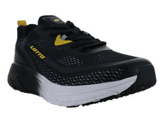 Tenis Lotto Alonzo Negro con Amarillo para Hombre