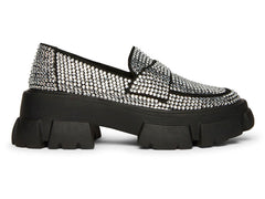 Mocasines Steve Madden Trifecta-R Rhinestone Negro para Mujer