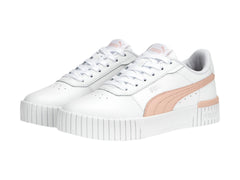 Tenis PUMA Carina 2.0 Blanco y Rosa para Niña