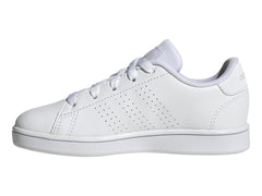 Tenis Adidas Advantage Blanco y Gris para Niño