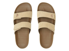 Sandalias Quiksilver Rivi Leather Double Café para Hombre