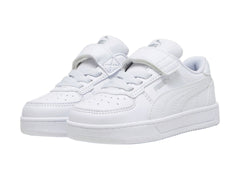 Tenis PUMA Caven 2.0 AC+INF Blanco y Plata para Niño