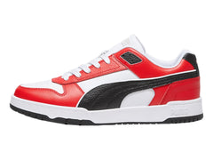 Tenis PUMA RBD Game Low Blanco, Negro y Rojo para Hombre