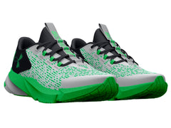 Tenis Under Armour Scramjet 5 Gris y Verde para Niño