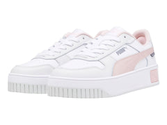 Tenis PUMA Carina Street Blanco y Rosa para Niña
