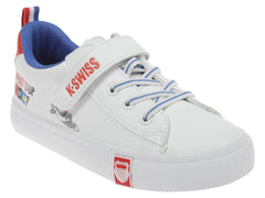 Tenis K-SWISS Mini Trinity Bugsy Blanco y Azul para Niño
