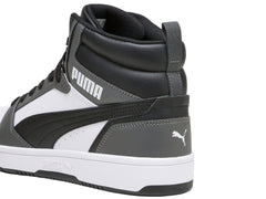 Tenis PUMA Rebound V6 Blanco, Negro y Gris para Hombre
