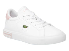 Tenis Lacoste Powercourt Blanco y Rosa para Niña