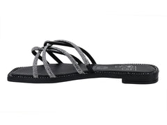 Sandalias Luna Rosa Negro para Mujer