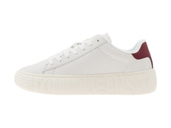 Tenis Tommy Hilfiger Blanco y Rojo para Mujer