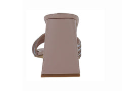 Sandalias ROZE Beige con Cristales para Mujer