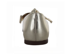 Zapatos Planos Salamandra Color Platina para Mujer