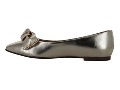 Zapatos Planos Salamandra Color Platina para Mujer