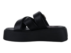 Sandalias Salamandra Negro Plataforma para Mujer