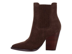 Botines Vaqueros Steve Madden Café Gamuza para Mujer