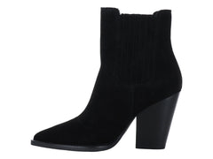 Botines Vaqueros Steve Madden Negro Gamuza para Mujer