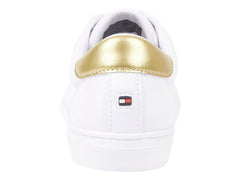 Tenis Tommy Hilfiger Court Sneaker Blanco y Dorado para Mujer