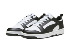 Tenis PUMA Rebound V6 Low Blanco y Negro para Hombre