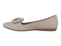 Zapatos Planos Clasben Beige para Mujer