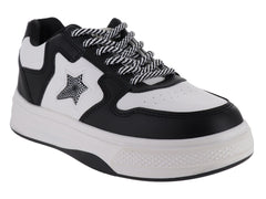 Tenis Clasben Sidney Blanco y Negro para Mujer
